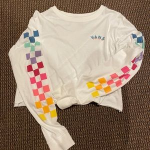 Vans rainbow crop top